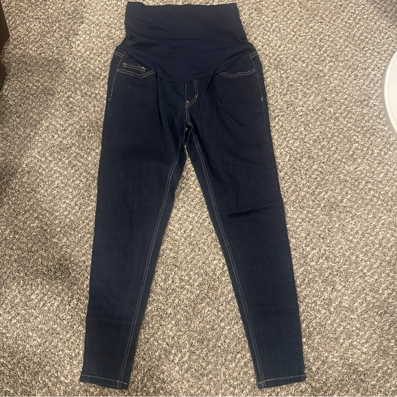 Time and Tru Blue Jeggings High-Rise Stretch - Picture 1 of 6